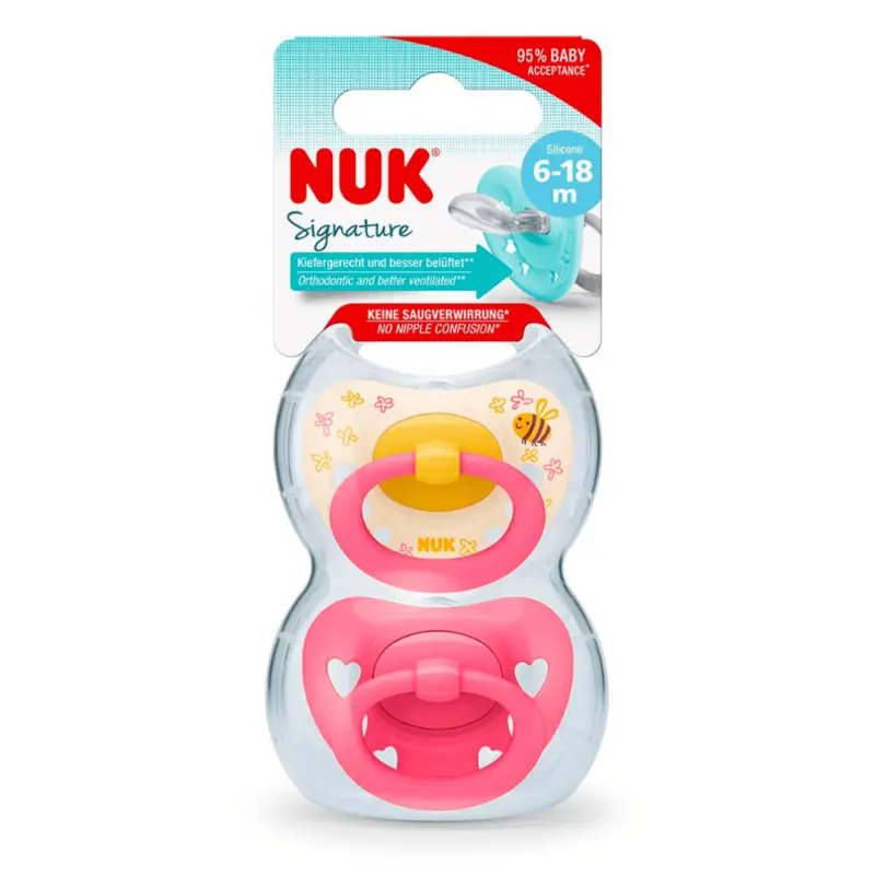 Nuk Silicone Signature Soother 6-18M — Nuk Silicone Signature Soother 6-18M