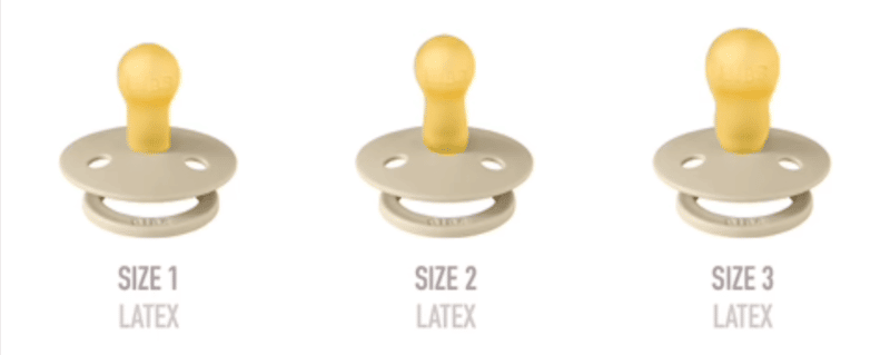 BIBS Colour Pacifier Size 3 in Baby Blue, featuring a round shield and latex nipple, designed for 18+ months.