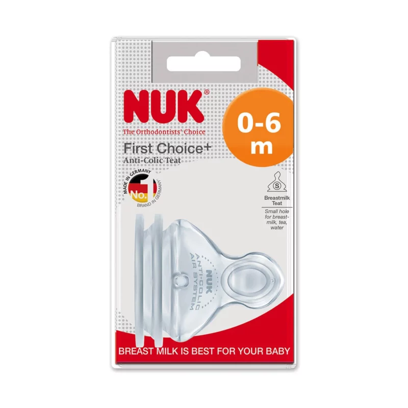 Nuk First Choice Silicone Small Hole – Tea Teat — Nuk First Choice Silicone Small Hole – Tea Teat