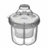 Vital Baby® NURTURE milk formula dispenser in clear plastic with a secure lid and easy-pour spout for convenience.