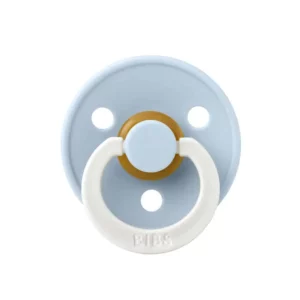 BIBS Colour Night Glow Pacifier - Size 3 - Baby Blue Glow