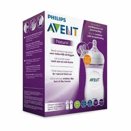 Philips Avent Natural Bottle 260ml – Twin — Philips Avent Natural Bottle 260ml – Twin