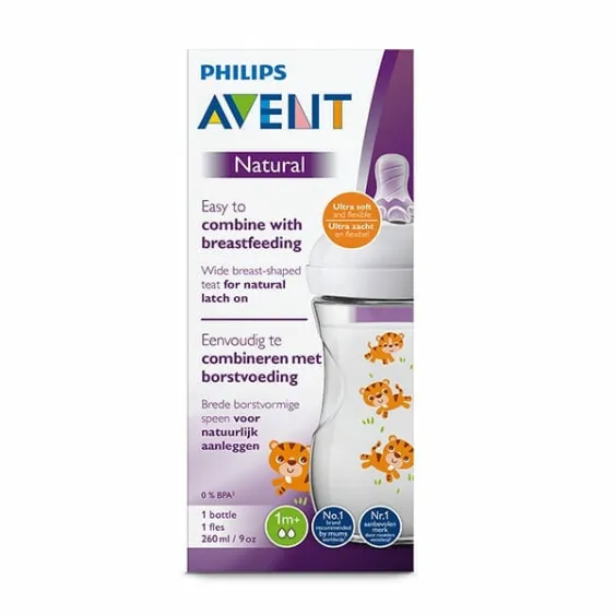 Philips Avent Natural Bottle 260ml — Philips Avent Natural Bottle 260ml