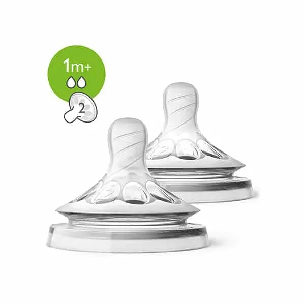 Philips Avent Natural Teats – 1m+ Slow Flow — Philips Avent Natural Teats – 1m+ Slow Flow