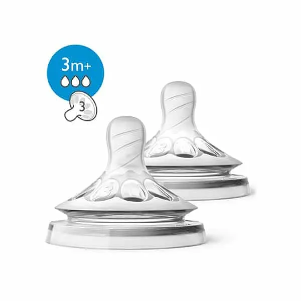 Philips Avent Natural Teats – 3m+ Medium Flow — Philips Avent Natural Teats – 3m+ Medium Flow