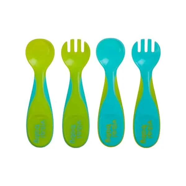 Vital Baby® NOURISH™ chunky cutlery set 4pk – mixed — Vital Baby® NOURISH™ chunky cutlery set 4pk – mixed