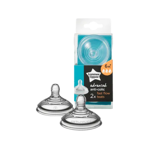 Tommee Tippee Advanced Anti-Colic Fast Flow Teat 2Pk 6M+
