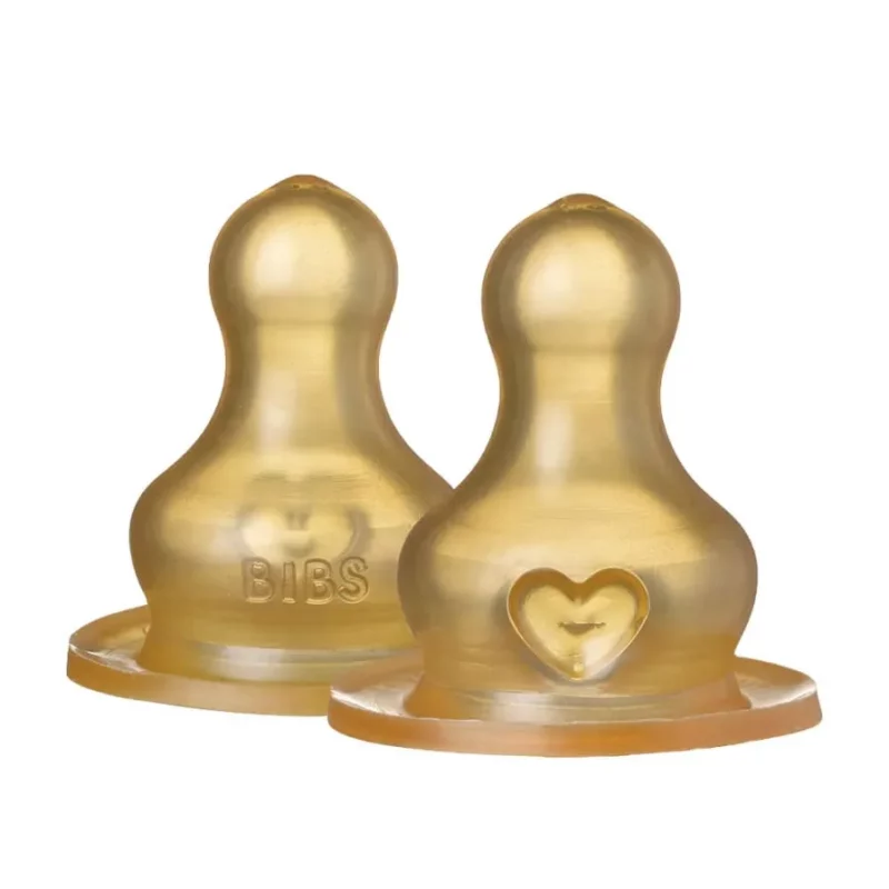 BIBS Bottle Nipple Latex 2pk – medium flow — BIBS Bottle Nipple Latex 2pk – medium flow
