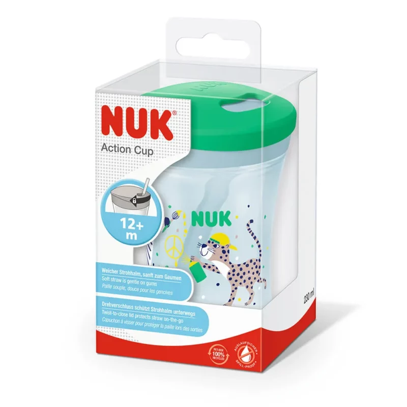 Nuk Action Cup 230ml With Drinking Straw — Nuk Action Cup 230ml With Drinking Straw