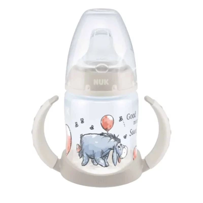 Nuk First Choice Temperature Control Learner Bottle With Nss 150Ml-Disney-Eeyore Beige — Nuk First Choice Temperature Control Learner Bottle With Nss 150Ml-Disney-Eeyore Beige