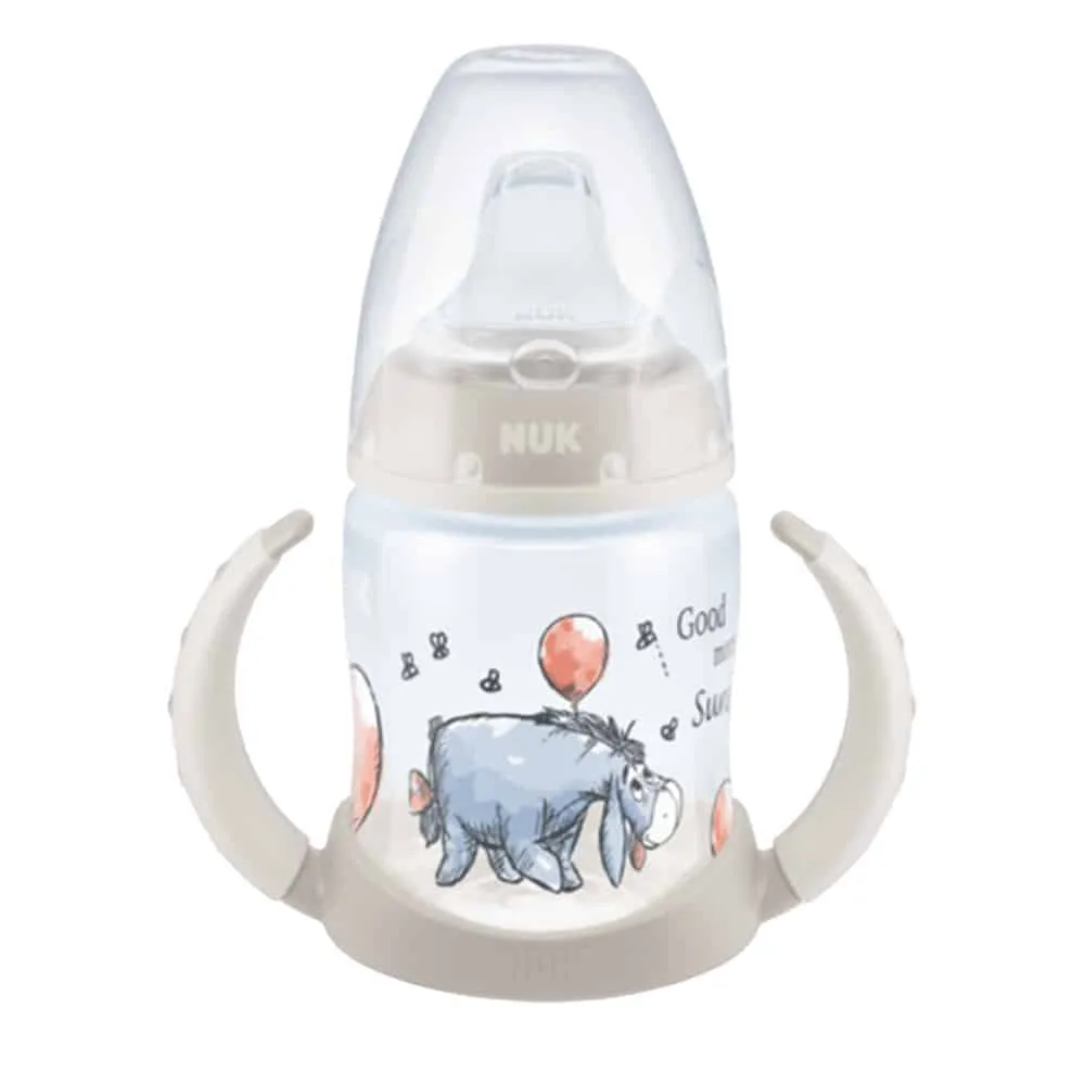 Nuk First Choice Temperature Control Learner Bottle With Nss 150Ml-Disney-Eeyore Beige — Nuk First Choice Temperature Control Learner Bottle With Nss 150Ml-Disney-Eeyore Beige