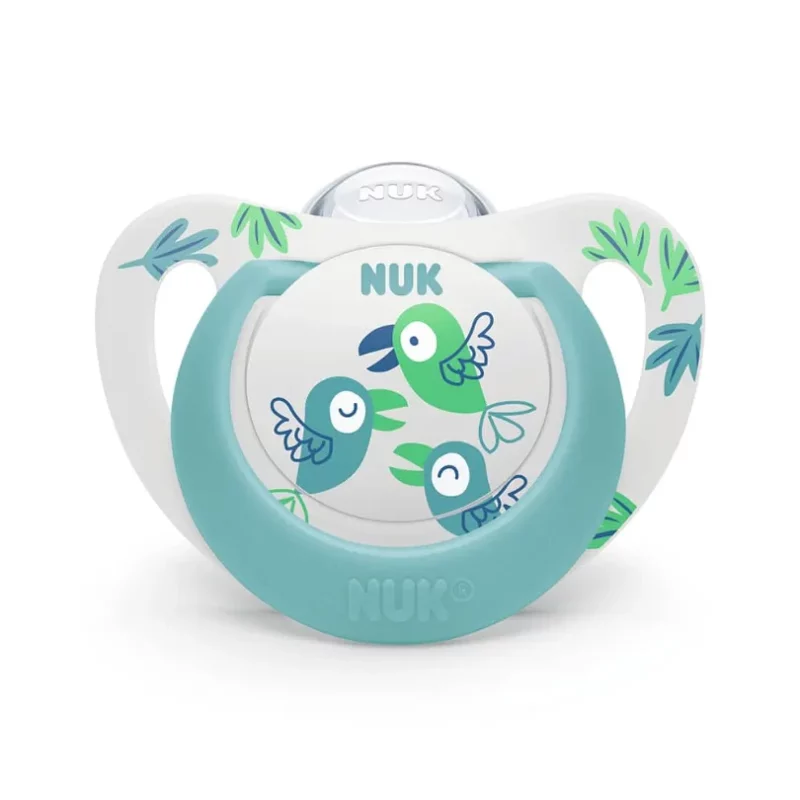 6009544210085-NUK-SILICONE-STAR-SOOTHER-18-36M-BIRDS