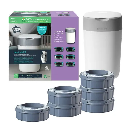Tommee Tippee Sangenic Twist & Click Starter Kit – Cotton White (Greener) — Tommee Tippee Sangenic Twist & Click Starter Kit – Cotton White (Greener)