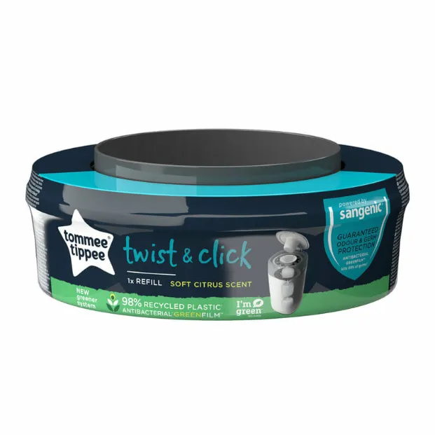 Tommee Tippee Sangenic Twist & Click Cassette (Greener) — Tommee Tippee Sangenic Twist & Click Cassette (Greener)