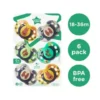 Tommee Tippee Ecomm Fun Soother 18-36M 6Pk — Tommee Tippee Ecomm Fun Soother 18-36M 6Pk