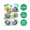 Tommee Tippee Ecomm Fun Soother 6-18M 6Pk — Tommee Tippee Ecomm Fun Soother 6-18M 6Pk