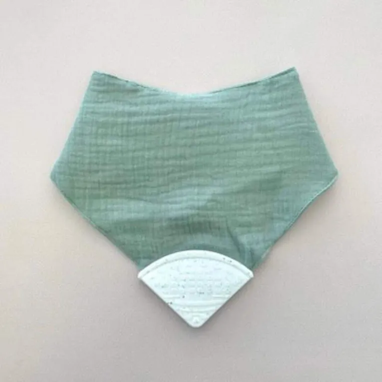 Teether-Bib-green