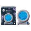 Tommee Tippee Groclock Ollie sleep trainer in grey with blue owl display, includes box packaging.