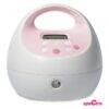 Spectra S2 Plus Double Electric Breast Pump in white and pink with a digital display and control buttons.