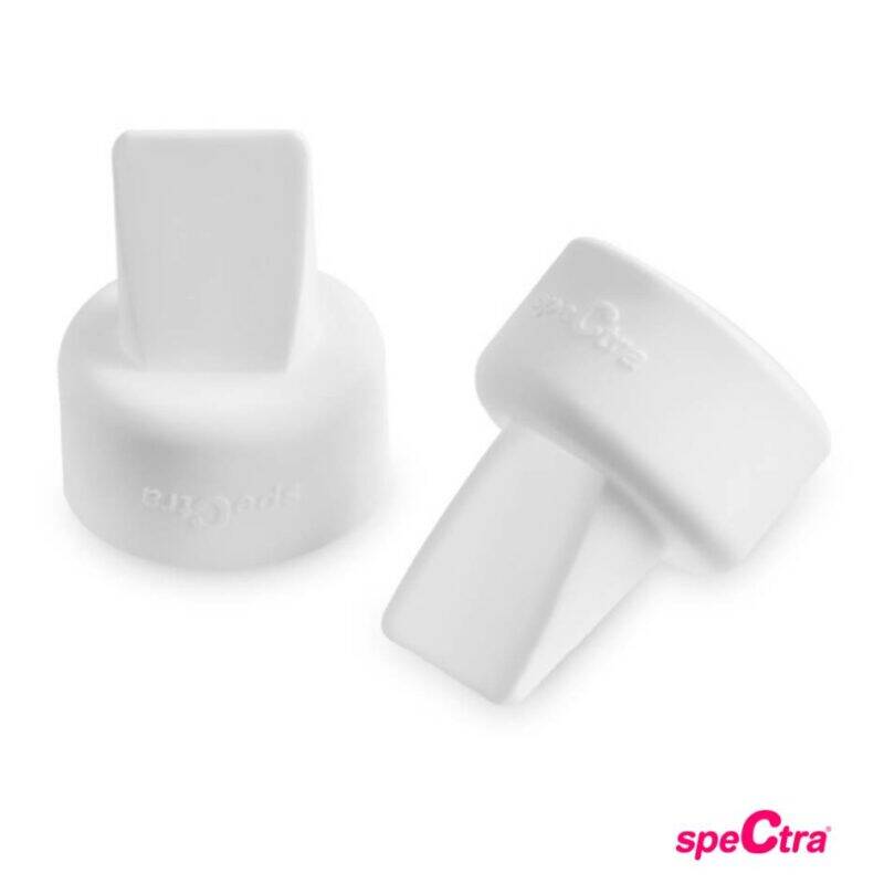 Spectra S1 Plus Rechargeable Pump white valve set, designed for efficient milk expression and compatibility with the pump.
