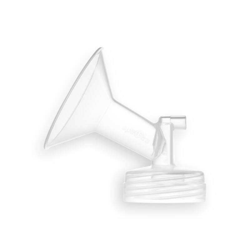 Spectra Accessory Kit breast shield in clear, size 24mm, designed for comfortable pumping.