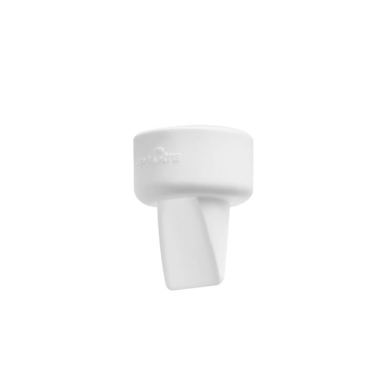 Spectra Accessory Kit in white, featuring a nipple shield with a unique angled design for comfort and efficiency.