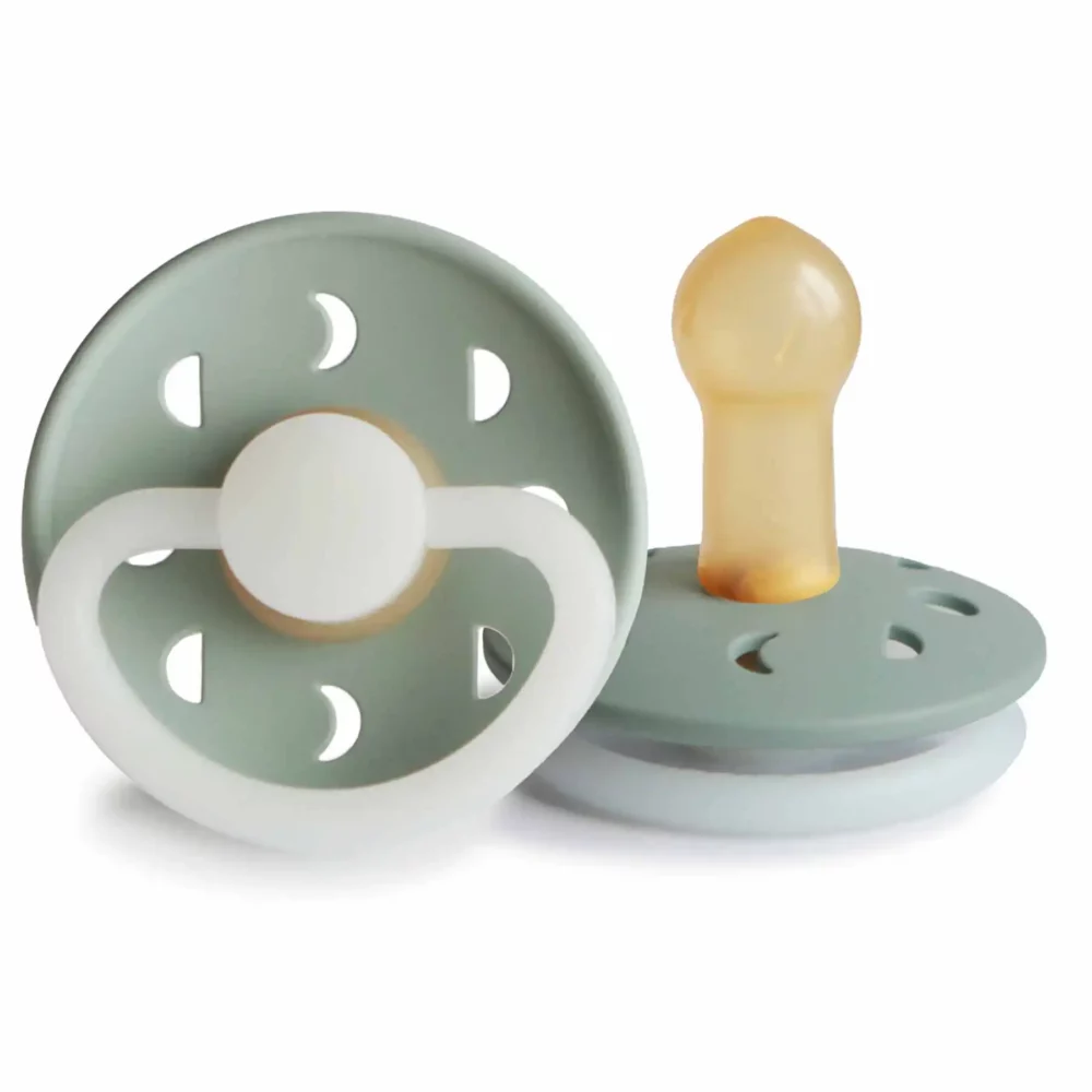 FRIGG Moon Latex Pacifier Night – Size 2 — FRIGG Moon Latex Pacifier Night – Size 2