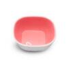 Munchkin Splash Bowls 2 Pack in pink/purple and green/blue with a rounded design, perfect for mealtime fun.