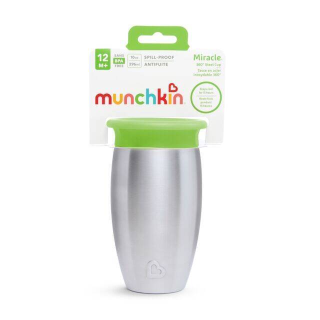 Munchkin Miracle 360° Steel Sippy Cup & Lid