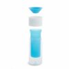 Munchkin Miracle 360° Personalised Cup in blue, showing the insulated design with removable lid and inner section.