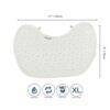 Baby Sense 2-in-1 Burp Cloth & Bib in white with colorful star pattern, featuring waterproof and reversible design.