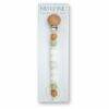 Kid Raine Studio Dummy Clip in Autumn and Sage Leaf, featuring a mix of silicone beads and a wooden clip.