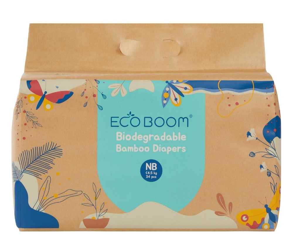 Eco Boom Joy Bamboo Baby Nappies Newborn (
