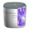 Vital Baby® NURTURE Advanced Pro UV sterilizer & Dryer in black and white, showcasing an open door revealing sterilized