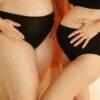 myboombra® high-rise underwear in black, featuring a comfortable fit on two models showcasing different body types.