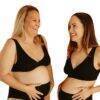 myboombra® bamboo nursing & maternity bra bundle 3pk in black, green, and white, featuring soft, stretchy fabric for comfort.