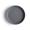 Mushie Dinner Plate Round Smoke