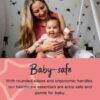 Tommee Tippee Healthcare Kit for Baby, featuring a smiling baby and parent in a cozy setting, highlighting safety and