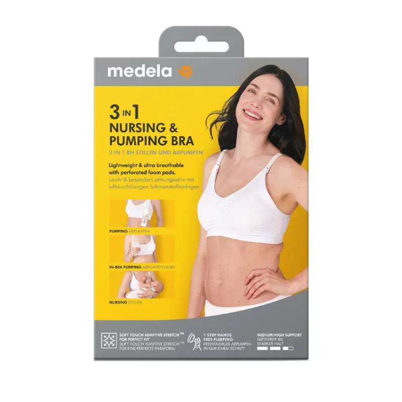 Medela 3-in-1 Nursing & Pumping Bra (White) — Medela 3-in-1 Nursing & Pumping Bra (White)