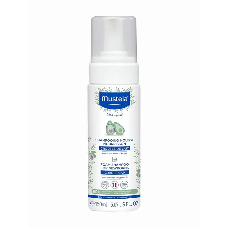 Mustela Foam Shampoo Cradle Cap 150Ml — Mustela Foam Shampoo Cradle Cap 150Ml