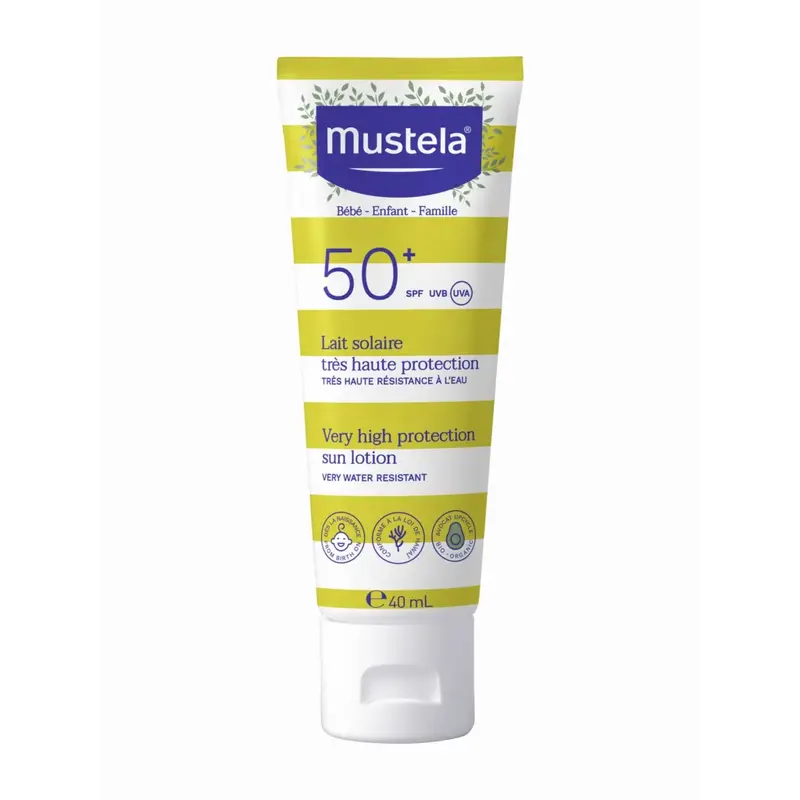 Mustela Very High Protection Sun Lotion Face 40Ml — Mustela Very High Protection Sun Lotion Face 40Ml