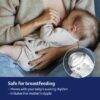 Difrax LOVI Dynamic Pacifier in brown and grey, designed to imitate mother's nipple for breastfeeding support.