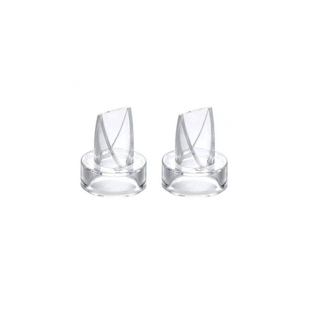 Spectra Valves for Handsfree Cup Set, clear plastic valves designed for efficient milk expression.