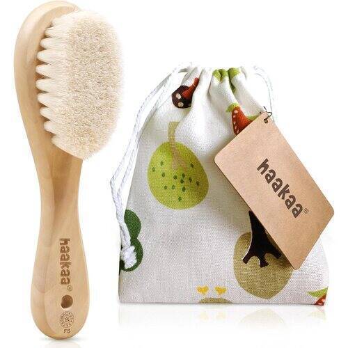 Haakaa Goats Wool Wooden Hairbrush