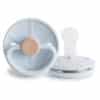 The FRIGG Little Viking Silicone - Size 2 pacifier, inspired by Norse mythology, features a 30 mm silicone nipple for babies 6-18 months. Available now at Fed is Best.