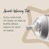 Tommee Tippee Natural Start Medium Flow Teats 2Pk for 3M+ with extra wide design for easy latching.