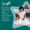 Tommee Tippee Grobag Sleepbag 6-18M 1 TOG in Grey Marl featuring a snug fit and hip-healthy design, shown on a child.
