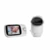 Baby Womb World 802 3.2" Video Baby Monitor featuring a rotating camera and a display unit showing a sleeping baby.