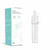 All Things Breastfeeding Colostrum Collector in clear silicone with measurement markings, packaged in a colorful box.