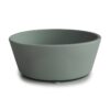 FRIGG + Mushie Silicone Bowl in Dried Thyme, featuring a modern, rounded design with a non-slip base.